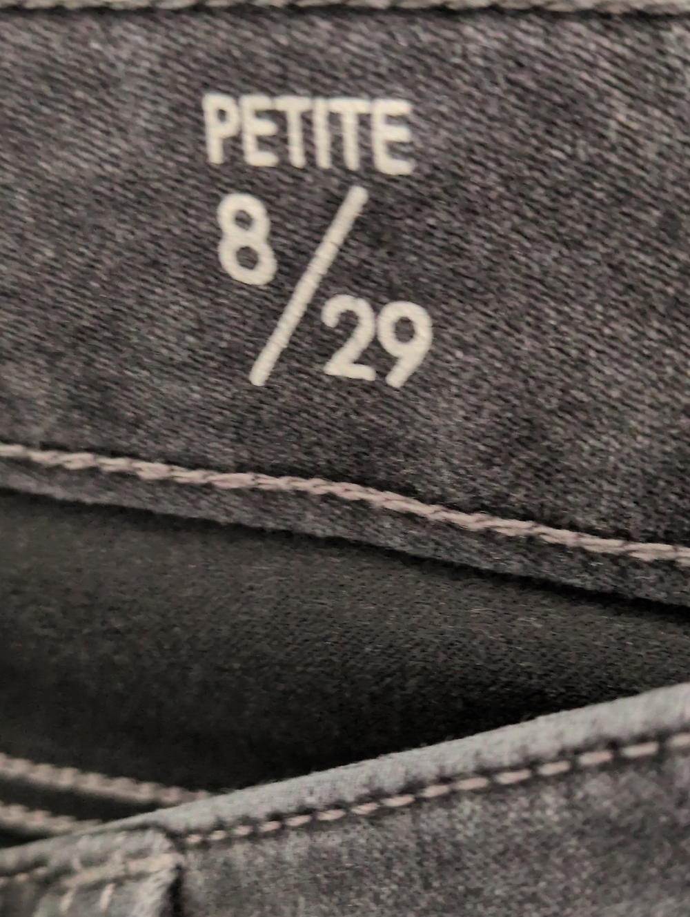 Liverpool The Skinny Gray Washed Jeans - 8/29 Petite - Picture 7 of 9